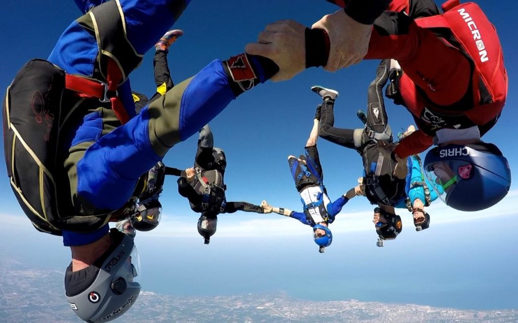 Head Down Skydiving