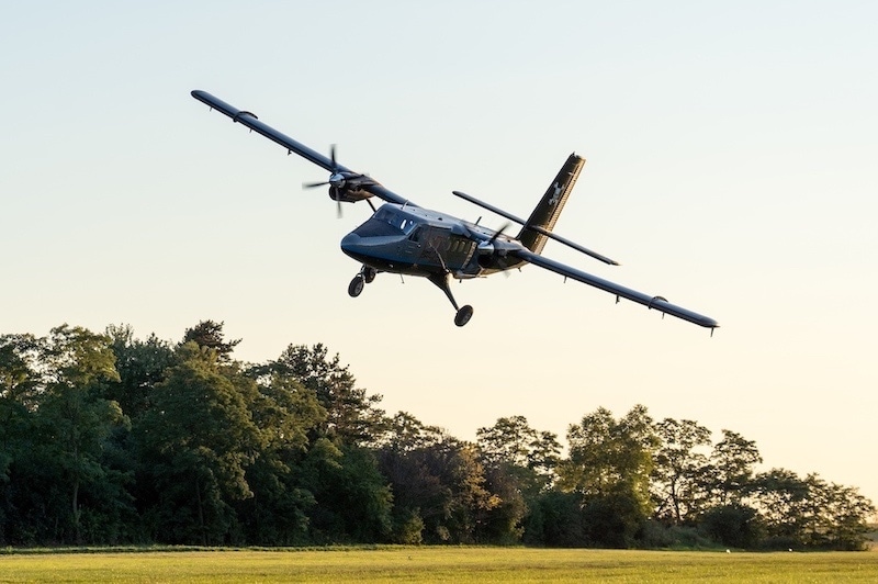 Skydive Midwest Plane In Flight