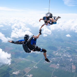 tandem skydive with videographer Wisconsin