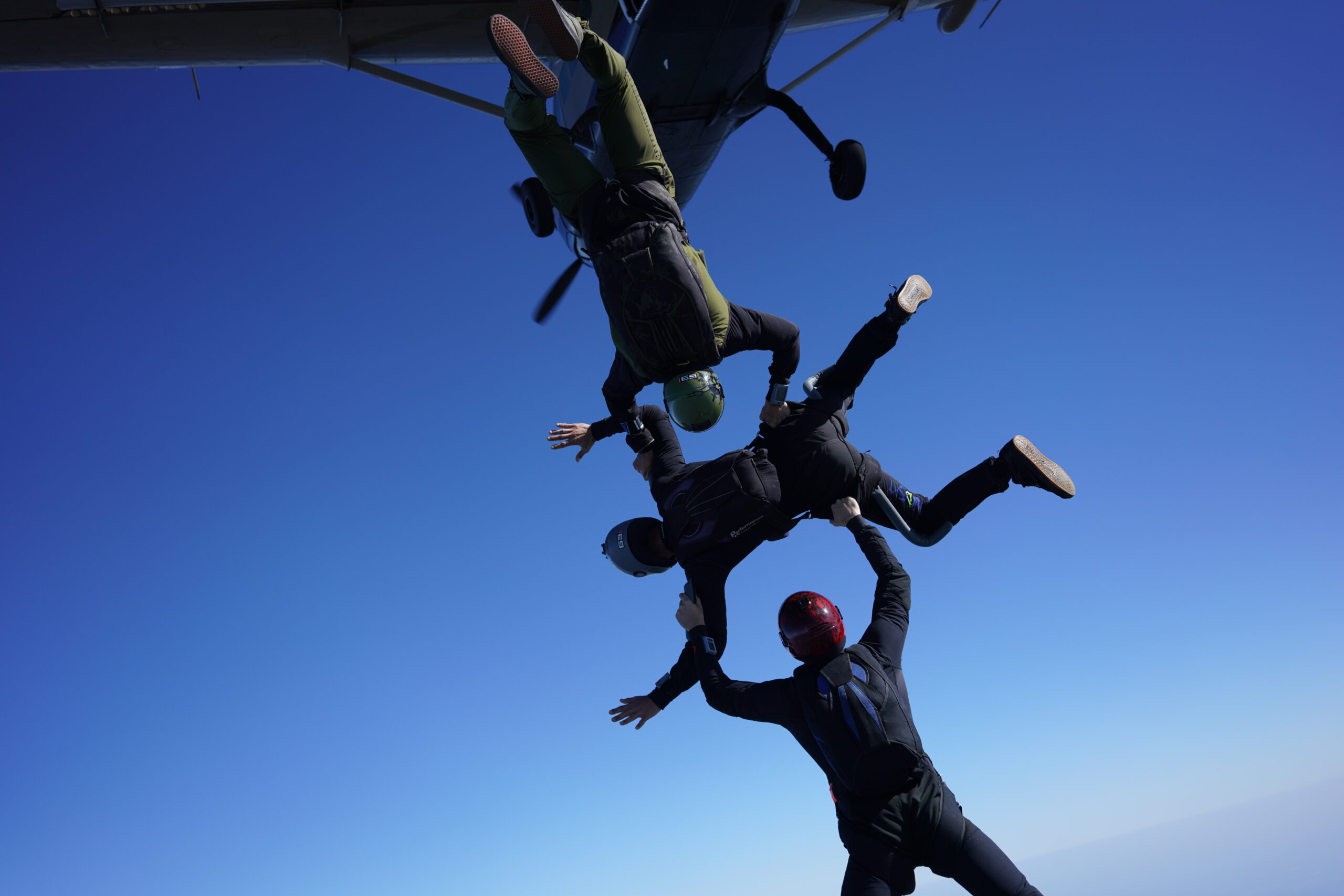 Accelerated Freefall student skydive