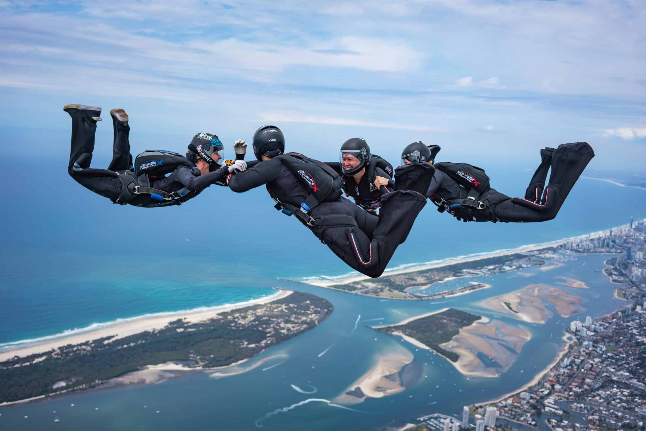 Skydiving over Gold Coast Australia