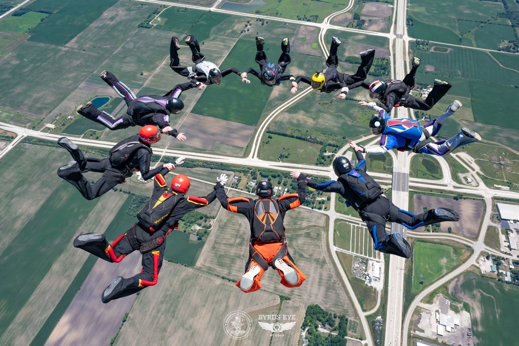 Ten Way Speed Skydive