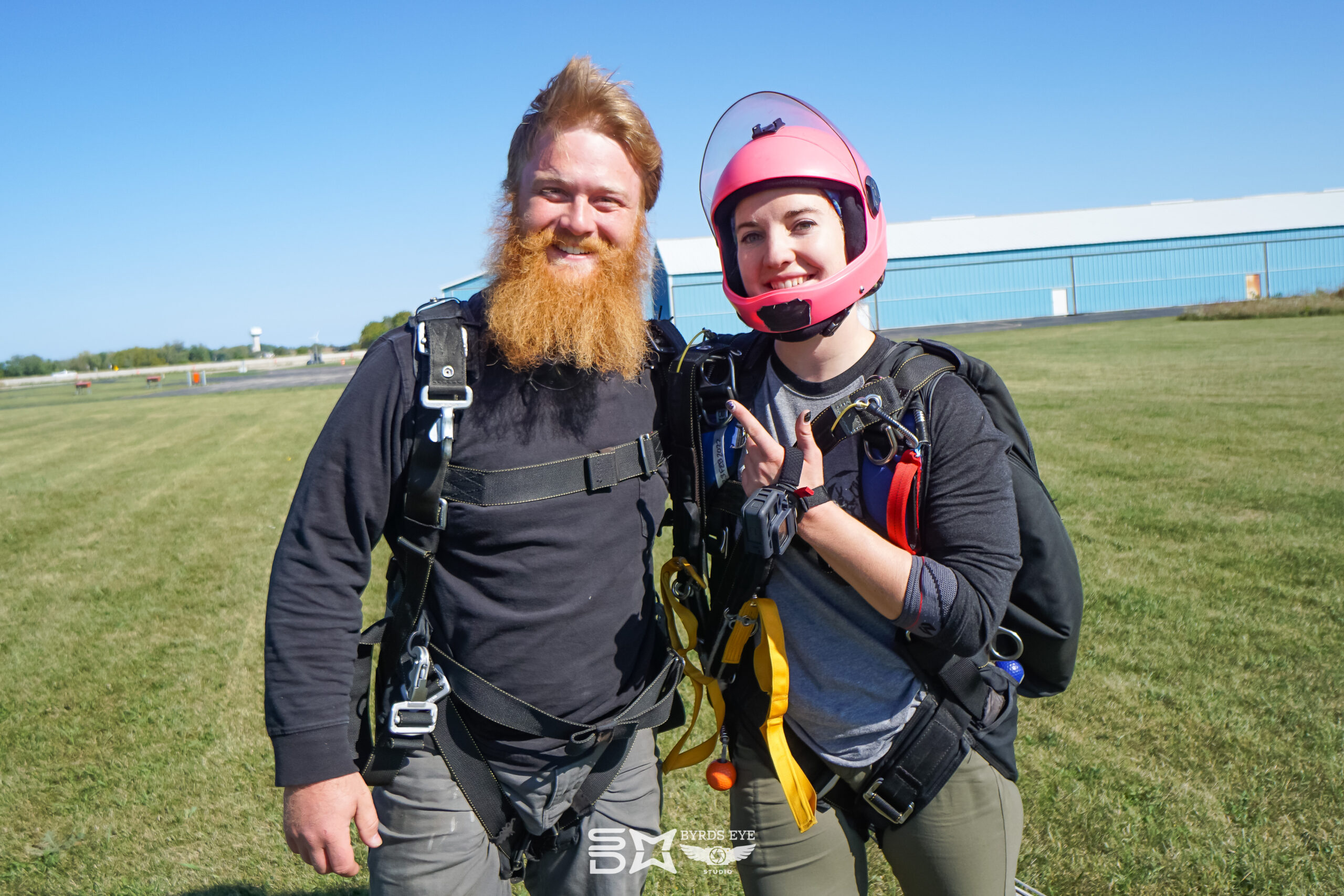 Tandem Student Smiling with Instructor